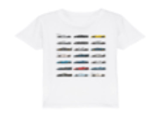 25th Anniversary 21 Sketches Kids T-Shirt - White
