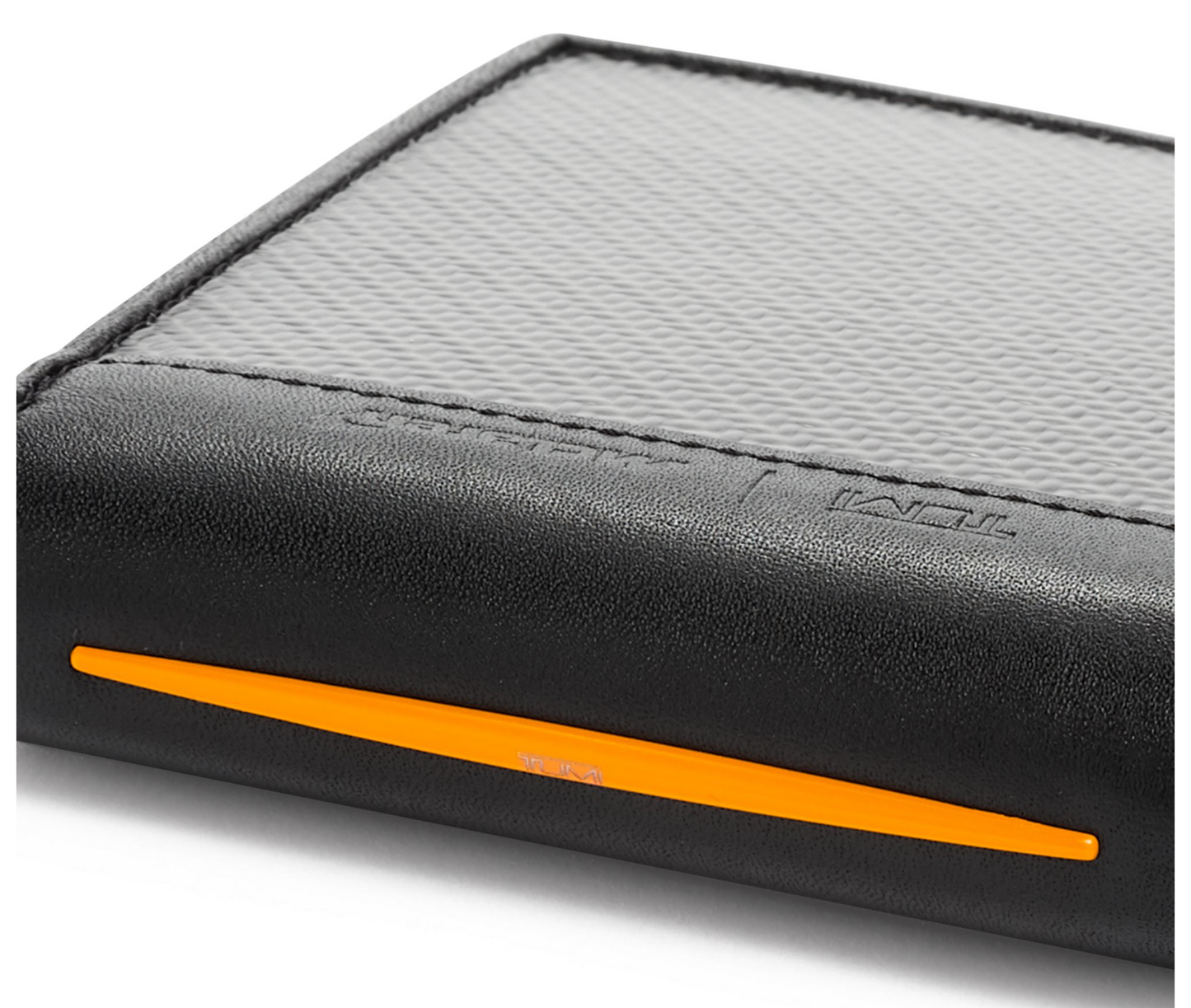 Tumi | McLaren Global Double Billfold - Black/Papaya