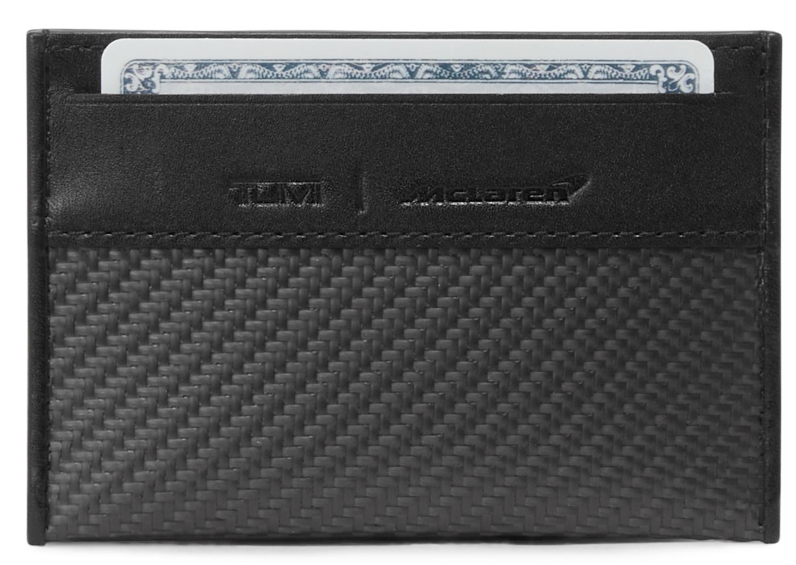 Tumi | McLaren Slim Card Case - Black/Papaya