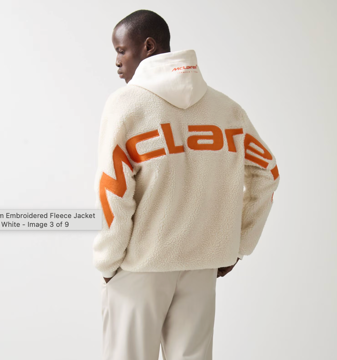 McLaren x Reiss - Fleece Jacket - White