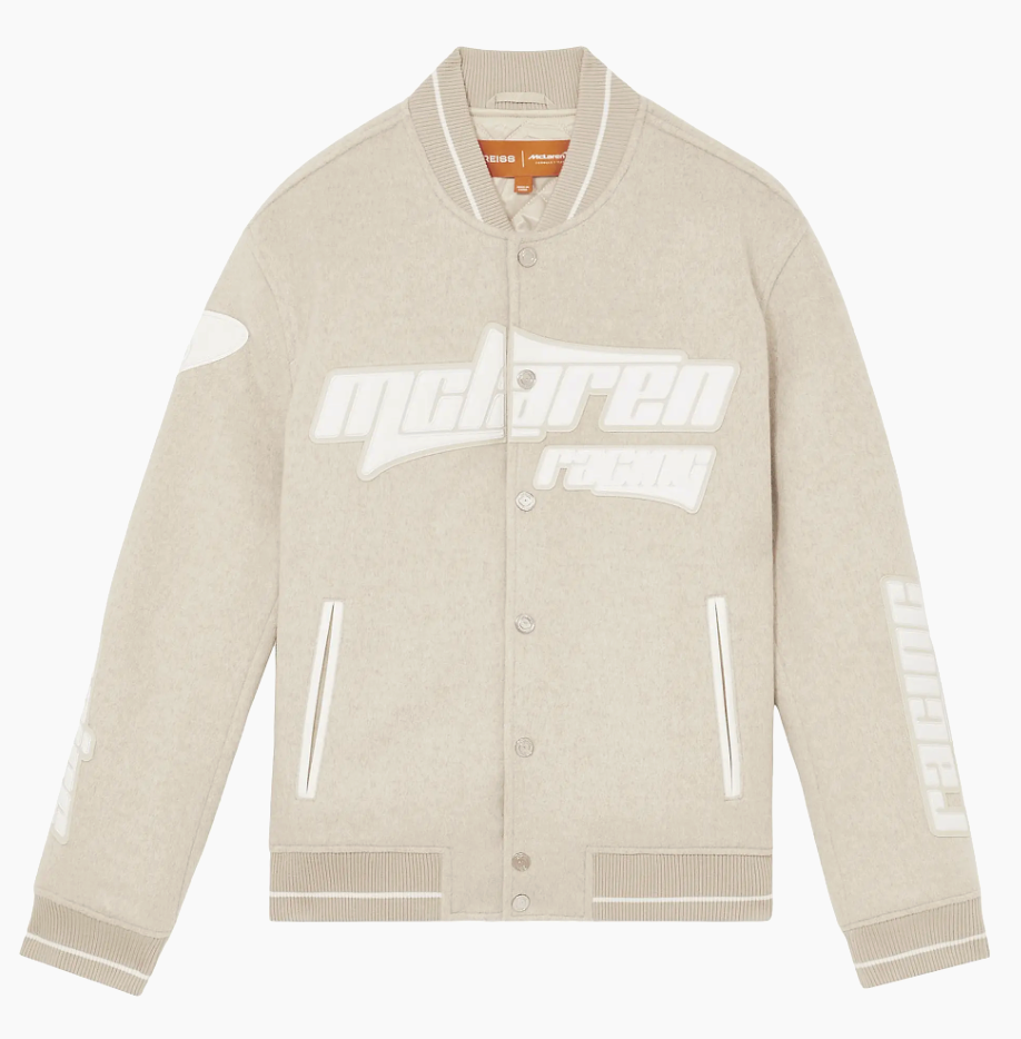McLaren x Reiss - Bomber Jacket - Cream