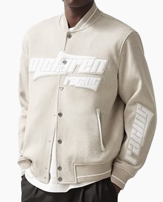 McLaren x Reiss - Bomber Jacket - Cream