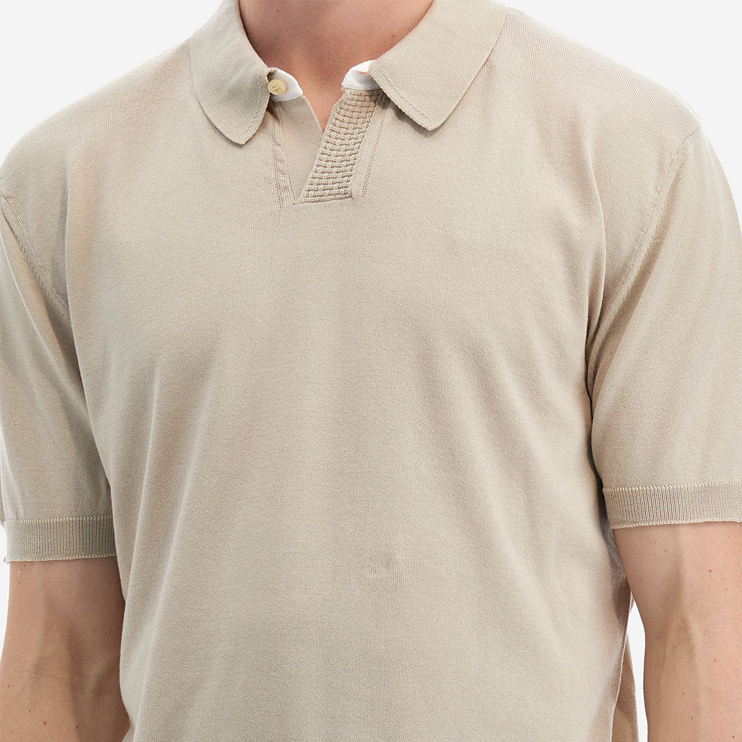 Utopia By LM Men's Polo Tricot - Cream