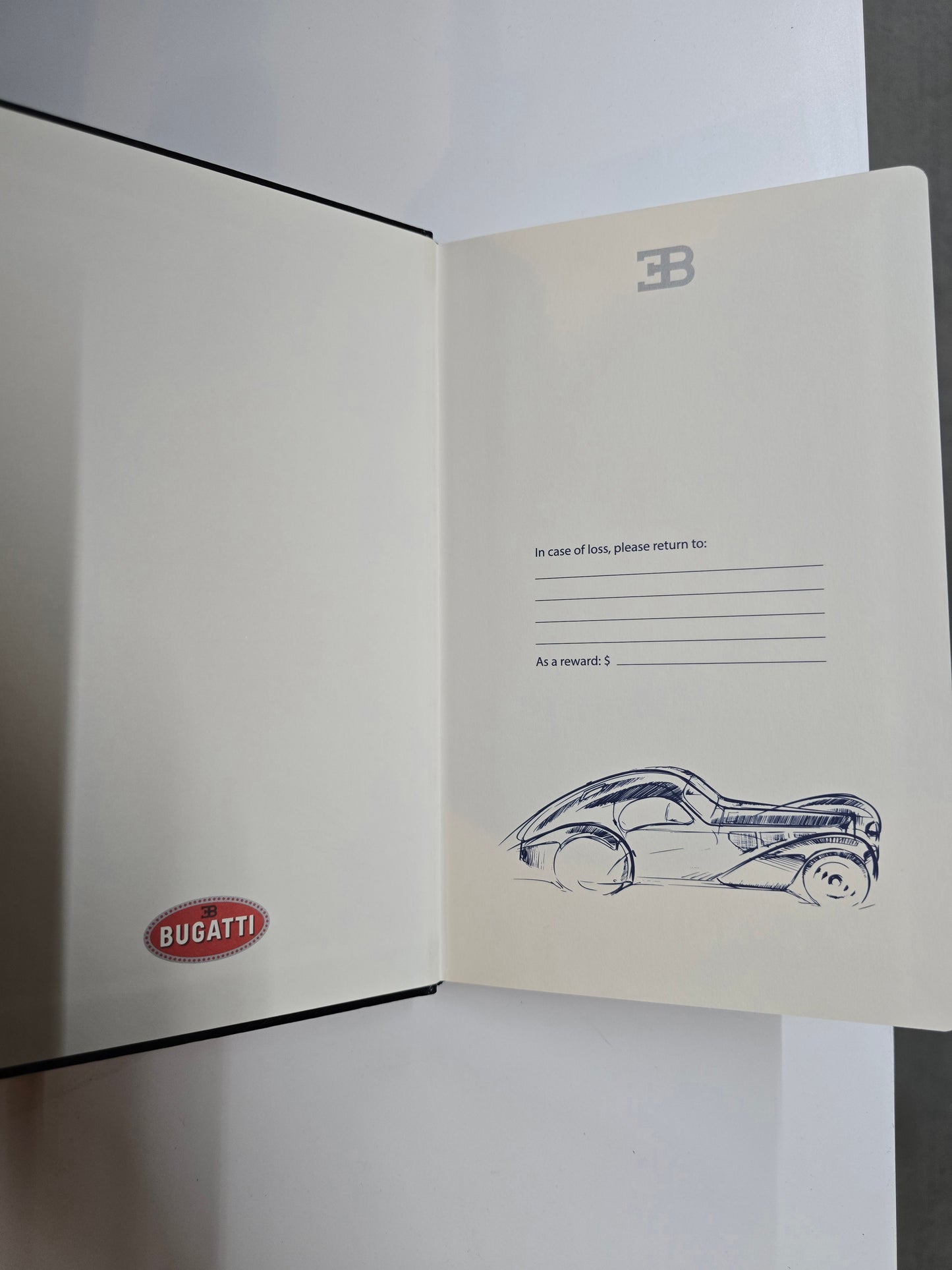 Bugatti Notebook - Black