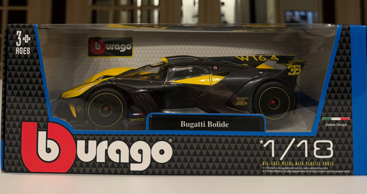 Bugatti - 1/18 Bolide Yellow by Bburago