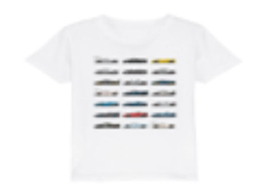25th Anniversary 21 Sketches Kids T-Shirt - White