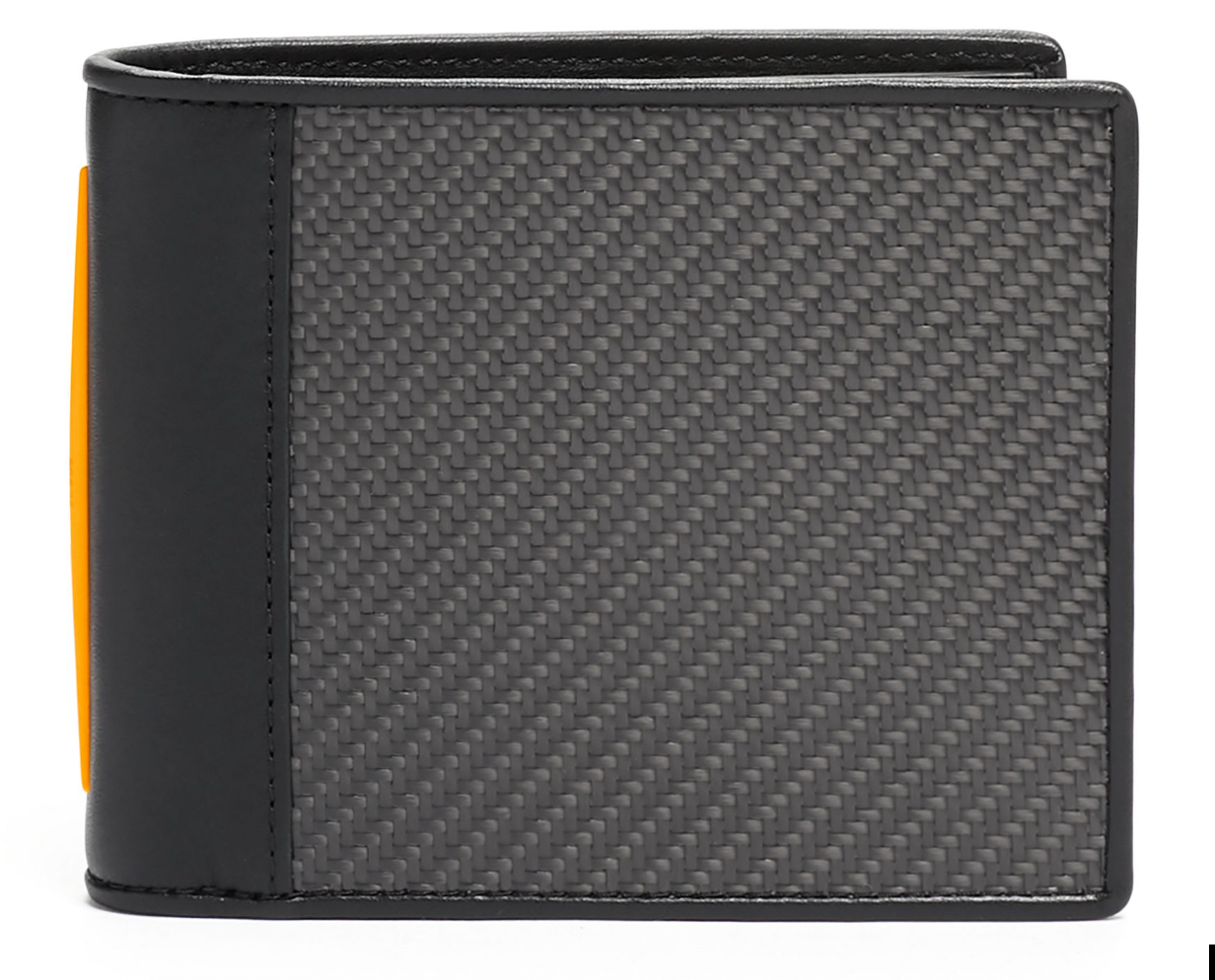 Tumi | McLaren Global Double Billfold - Black/Papaya