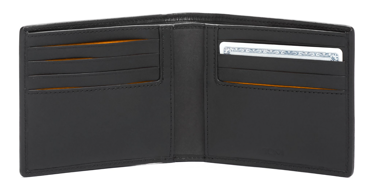 Tumi | McLaren Global Double Billfold - Black/Papaya