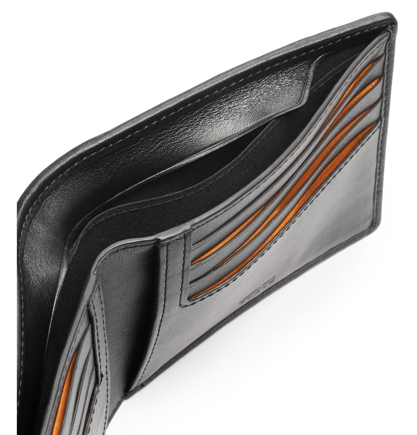 Tumi | McLaren Global Double Billfold - Black/Papaya