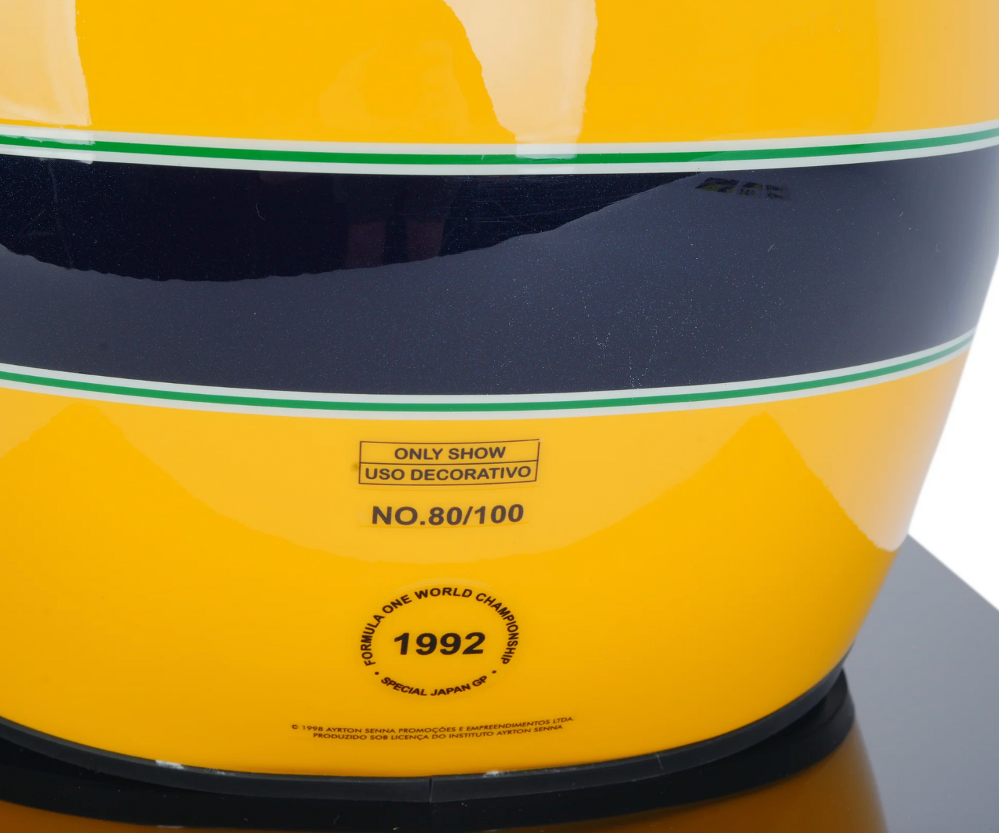 Ayrten Senna 1987 Replica Helmet - Full Size