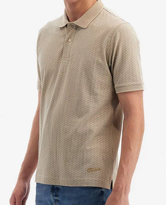 Utopia By LM Men's Polo All Over - Cream