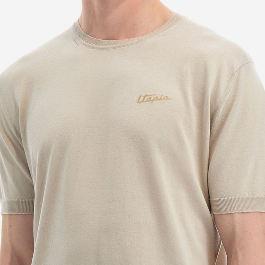 Utopia By LM Men's T-Shirt Tricot - Cream