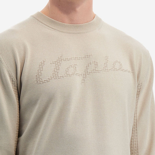 Utopia By LM Men's Crewneck Sweater - Cream
